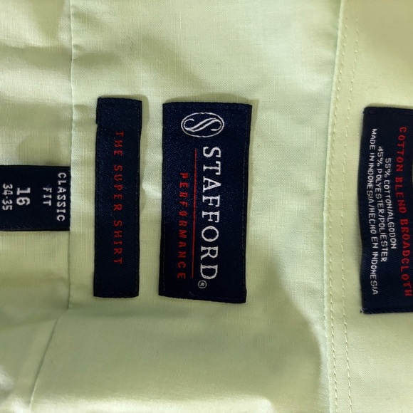Stafford apple green button down - Picture 10 of 10